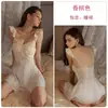 Precioso camisón seductor de satén y encaje escotado con busto acolchado, malla con volantes y un camisón, ropa de estar por casa talla grande 3944