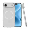 Funda Magnética Fina para iPhone 17 Air con Anillo, Funda Protectora Transparente Anti-Caídas para iPhone 16 Pro Max 15 Pro