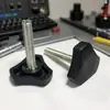 Pés Triangulares de Plástico de 30mm-M6, Pés de Ajuste para Móveis, Pés de Suporte Fixo, Pés Ajustáveis com Rosca Antiderrapante