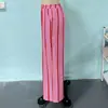 Pantalones Rectos Sueltos con Estampado de Rayas de Moda Nuevos de Primavera y Verano para Mujer, Estación Independiente de Amazon Europea y Americana, Transfronterizos