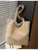 Bolso de Moda Sencillo Elegante Casual de Gran Capacidad Transfronterizo 2025 Otoño e Invierno Nuevo Versátil Estilo Coreano Bolso de Hombro Tote
