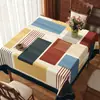 Mantel cuadrado estilo americano, impermeable, a prueba de aceite, lavable, resistente al calor, nuevo estilo vintage 2025, cubierta cuadrada para mesa de comedor y mesa de centro
