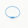 Venta Directa del Fabricante Cable de Acero Galvanizado Lacado Llavero de Color Caramelo Etiqueta Lanyard para Llaves de Bolso Llavero de Metal