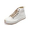 Zapatos de Lona de Caña Alta Paul Frank/Mono Boca Grande para Mujer, Tenis Blancos Casuales Versátiles y Transpirables, Tenis Morado Taro