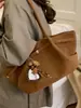 Bolsa Casual Retrô para Mulheres 2025 Inverno Nova Moda Grande Capacidade Ombro Axila Bolsa de Mão para o Dia a Dia Bolsa Tote