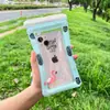 Bolsa impermeable para teléfono móvil de exterior, animal de dibujos animados, PVC transparente sellado, bolsa impermeable, funda impermeable para teléfono móvil para drifting y cámara