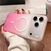Cor Gradiente Suave Adequada para Capa de Celular Apple 17Promax, Capa Dura Magnética Fosca Ultra Fina Anti-Queda para Iphone16