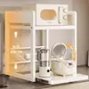 Prateleira Personalizável Extraível para Micro-ondas de Cozinha, Forno, Panela de Arroz, Rack Organizador, Prateleira de Armazenamento para Eletrodomésticos Domésticos