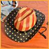 Chapéu de Palha de Cowboy Americano Ocidental para Adultos Chapéu de Viagem ao Ar Livre para Homens e Mulheres Atacado Chapéu de Festa Americana Dia Nacional