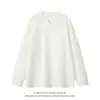 Camiseta de manga larga con cuello en V para hombre talla grande, estilo retro americano, moderna y elegante, camiseta interior holgada para hombre, nuevo estilo 26