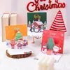 Cartão de Saudação Estéreo 3D de Véspera de Natal Cartão de Bênção Recortado de Natal com Envelope Cartão de Saudação Exquisito Presente de Ação de Graças