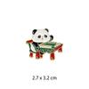 Estilo chinês Panda broche moda nacional lembrança dos desenhos animados emblema mochila casal roupas acessórios pino fivela decorações