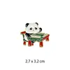 Lembranças Turísticas de Sichuan Vida Tranquila em Chengdu Broche de Metal de Panda Acessórios de Decoração para Roupas Bolsas Broche