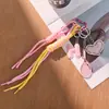 Pingentes de Bolsa Maximalistas Estilo Miu Mini Sapatos de Lona Chaveiro Raquete de Tênis Cordão Pingentes em Formato de Feijão Labubu