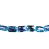 Cuentas Sueltas de Cristal de Bambú de Color Láser Iridiscente Accesorios para Pulseras DIY Colgante para Collar Cuentas de Oración Cuentas Espaciadoras Accesorios