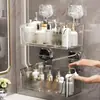 Estante de Almacenamiento con Ventosa Personalizado sin Taladro Caja de Almacenamiento Montada en la Pared del Baño Estante de Almacenamiento Inodoro Baño Cosméticos