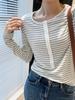[Otoño Suave] Henry Shurou Tencel Acetato Lana Camiseta de Manga Larga de un Solo Botón Cuello Redondo Camiseta Básica Suave y Sedosa