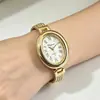 Stock Disponible Reloj Ovalado para Mujer, Cuarzo Pulsera de Moda, Uso Diario Casual, Ligero y Cómodo, Reloj para Mujer Transfronterizo