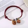 Pulsera de Hueso de Durazno Estilo Chino, Pulsera de Madera de Durazno para Hombres y Mujeres, Mejor Regalo de Amigo para el Año de Nacimiento, Pulsera Protectora, Regalo para Mujeres