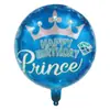 Balões de Filme de Alumínio Redondos em Inglês para Aniversário de 18 polegadas Decorações para Festa de Aniversário Infantil Balão Transfronteiriço Atacado