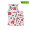 Padrão de impressão digital de frutas cereja Colete esportivo absorvente de suor masculino moderno estilo casual europeu e americano Amazon cross-border