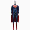 Cosplay de Halloween Superman Héroe El Hombre de Acero Clark Kent Mono Disfraz de Actuación Set de Body