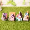 Casa Mini Nueva Casa Musgo Micro Paisaje Casa Pequeña Botella Ecológica Material DIY Maceta para Suculentas Decoración