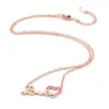 Nuevo Estilo Coreano Collar Estilo Coreano Collar Corto para Mujer Estilo Coreano Simple Estilo Mori Cadena para Clavícula Color Oro Rosa Collar Distintivo