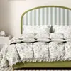 Cama Tapizada Suave Estilo Retro Lujo Ligero, Cama Doble Dopamina, Cama Doble para Dormitorio Principal Estilo Crema Francés, Cama Moderna Minimalista de Borde a Ras