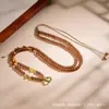 Nuevo collar de estilo chino, cadena para la clavícula de calcedonia de azúcar Zaki Ram, colgante Thangka con forma de calabaza, accesorio para el cuello de lujo ligero