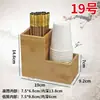Barril Multifuncional para Palillos, Barril Comercial para Palillos, Cesta para Palillos, Jaula de Bambú para Palillos de Restaurante, Cuchara, Caja de Servilletas, Combinación de Almacenamiento de Cajas de Papel