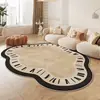 Tapete Transfronteiriço Jit para Sala de Estar, Capa de Sofá de Veludo Cristal Estilo Creme, Cobertura Completa de Área Grande, Tapete de Chão Doméstico Resistente à Sujeira para Quarto