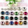 Fivela de Cristal com Garras Fixadas à Mão em Formato de Satélite com Base Prateada, Strass de Vidro com Garras Fixadas à Mão, Acessórios de Costura DIY Feitos à Mão