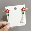 Nuevo Abanico de Pedrería Borla Antigua Pinza Lateral de Pico de Pato Pinza para el Cabello de Abanico de Alto Sentido Elegante Adorno de Cabeza Elegante Cheongsam