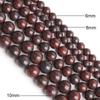 Vendas Diretas da Fábrica Pedra de Sangue Natural Contas Soltas Pedra Vermelha Flor Contas Redondas Atacado DIY Acessórios de Joalheria Artesanal
