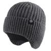 Gorro Invierno para Hombre Edad Media y Personas Mayores Protección Cálida para las Orejas Anciano Padre y Abuelo Gorro de Lana Tejido Grueso Invierno para Hombre