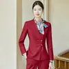 Traje Core Dream Redondo Otoño Ajustado Negocio traje Moda Femenina Elegante Recepción de Hotel Joyería Ropa de Trabajo