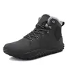Zapatos de Invierno para Hombre de Caña Media, Talla Grande, Transfronterizos, con Felpa Interior, Punta Ancha, Palma Ancha, Botas de Nieve, Zapatos de Pareja, Antideslizantes, Cálidos, de Algodón para Exteriores