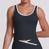 Trajes de color block deportivos europeos y americanos transfronterizos para mujer, moda casual de cintura alta, ropa deportiva para fitness, ropa de yoga, venta al por mayor personalizada