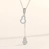 Collar de Diamantes Folu de Plata Esterlina S925 Borla Calabaza Cadena Clavícula Diseño de Nicho Sentido Elegante Accesorios de Moda Nacional