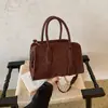 2026 Nuevo Bolso Boston Gran Capacidad Cuero Mate Bolso de Mano para Mujer Bolso de Hombro Moda para Viajes Versátil Nicho