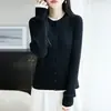 Cárdigan de punto trenzado gris para mujer, diseño acanalado retro de principios de otoño, efecto dos piezas, top de lana fina, estilo elegante