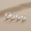 Aretes de anillo liso cepillados para mujer y hombre diseño minoritario sentido del diseño aretes aretes para hombre aretes aretes aretes 2022 Nuevo