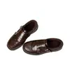 Venta Directa de Fábrica de Zapatos para Mujer Serie Color Maillard, Nuevos Zapatos Brogue Estilo Británico Invierno 2025, Mocasines con Suelas Gruesas