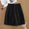 Shorts Femininos de Verão Finos 2026 Novo Estilo Calças Casuais de Perna Larga para Roupa Externa