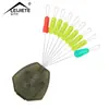 Frijoles de espacio súper apretado de colores a granel silicona juego de 7+2 líneas frijoles de posicionamiento alta concentricidad bloqueo de línea apretado no daña línea equipo de pesca