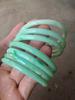Pulseira Passo a Passo Imitação de Jade Vidro Azul Leite Pulseira Sino Menina Estilo Antigo Acessórios Dinastia Han Melhor Amiga Mesmo Estilo Jadeíta