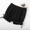 Calças de segurança para meninas, shorts infantis antirreflexo, verão, finos, uso externo, soltos, fofos, leggings de renda