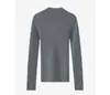 Blusa de malha base de lã sem costura, totalmente formada, gola alta, para mulheres, lavável à máquina, 120s