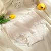 Ropa Interior de Algodón Puro para Niñas Cintura Media Yew Entrepierna Antibacteriana Encaje Sin Costuras Pantalones Burbuja Estilo Japonés Calzones para Niñas al Mayoreo